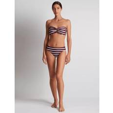 Ralph Lauren Swimwear Ralph Lauren Lago Stripe Hipster Bikini Bottoms - Red Claret/Multi