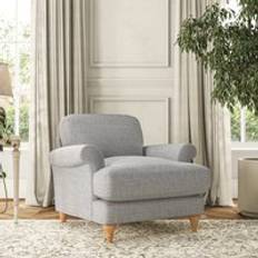 Silver Armchairs Dunelm Evie Chunky Tonal Weave Silver Armchair