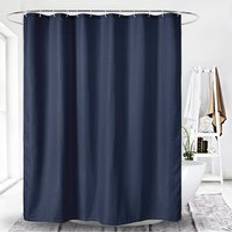 Dunelm Waffle Shower Curtains Navy