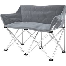 Faltstuhl 2 Sitzer Faltbar Campingstuhl mit Armlehnen