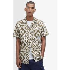 Barbour Shirts Barbour Homelane Geometric Short Sleeve Shirt - Green