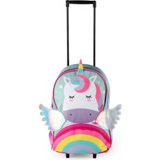 Constellation Kid's Unicorn Backpack Soft Shell Suitcase Pink