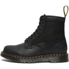 Dr. Martens Yellow Shoes Dr. Martens Panel Leather Lace Boots - Black/Yellow
