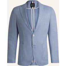 BOSS Slim-Fit Blazer Micro-Patterned Fabric - Blå