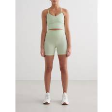 Aim'n Shorts aim'n Spearmint Ribbed Performance Midi Shorts - Light Green