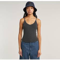 G-Star Dam Linnen G-Star Spaghetti Strap Rib Top - Black