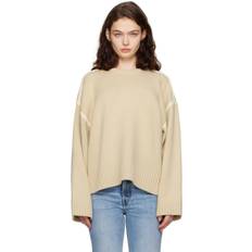Toteme Cashmere Blend Knit Sweater - Beige