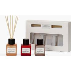 French Connection Indulgence Diffuser Set Of 3 Natural White Candlestick, Candle & Home Fragrance 3pcs