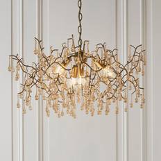 Vogue Vogue Wisteria 4 Light Chandelier - Gold Pendant Lamp