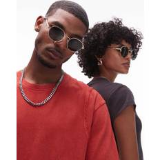 Le Specs Unisex Sunglasses Le Specs Odyssey Round Metal Sunglasses - Green