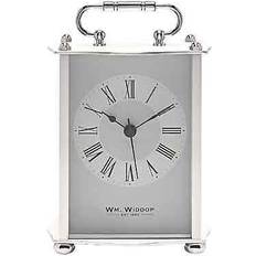Wm. Widdop Quartz Silver Carriage W2936S Table Clock