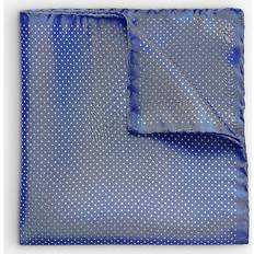 Men Handkerchiefs Eton Mens Polka-dot Silk Pocket Square - Light Blue