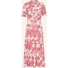 Red - Women Dresses Sandro Robe Longue Chemise À Imprimé Fleuri - Blanc/Red