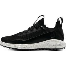 Under Armour Black Golf Shoes Under Armour Curry 8 Golf Spikeless - Black/White