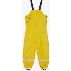 Yellow Rain Overalls Children's Clothing Puddleflex Waterproof Fleece Lined Dungarees - Yellow