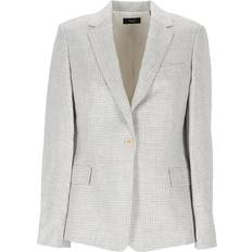 Theory Houndstooth Blazer Med Lommer - Grå