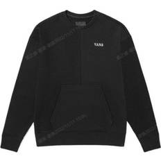 Vans Unisex Jumpers Vans Embroidered Logo Splicing Pullover Unisex - Black