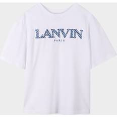 Lanvin Boys Cotton Curb Herringbone T-Shirt - White