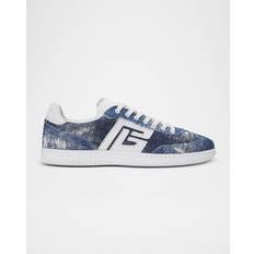 Balmain Sneakers Balmain Denim Swan Tränare - Blue