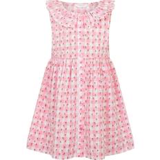 Accessorize Kids' Cotton Gingham Strawberry Dress - Pink