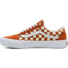 Vans Old Skool Pro Golden Oak Checkerboard - White