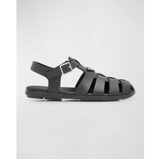 Prada Slippers & Sandals Prada Men's Leather Fisherman Sandals - Black