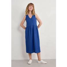 Seasalt Cornwall Lowland Heather Sleeveless Dress - Bright Marine