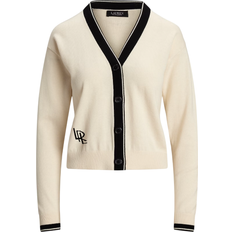 Lauren Ralph Lauren Two-Tone Cadina Cardigan - Cream