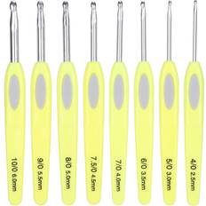 Zeblaze 8 Pcs Ergonomic Crochet Hooks Set