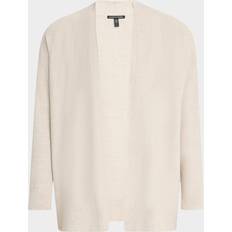 Linen Cardigans Eileen Fisher Open Organic Linen-Cotton Cardigan - Undyed Natural