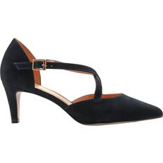 Nubuck Heels & Pumps Jones Bootmaker Ysa Leather Stiletto Heel Court Shoes - Navy