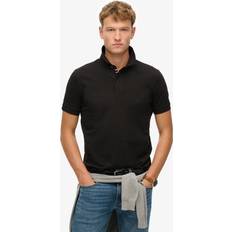 Superdry Pikétröjor Superdry Men's City Pique Polo Shirt - Black