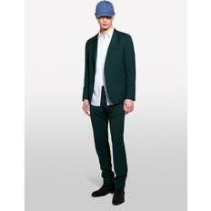 Green - Men Blazers SISLEY Slim Fit Blazer - Dark Green