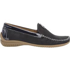 Gabor Women Moccasins Gabor Wide Fit California Nubuck Moccasins - Night Blue
