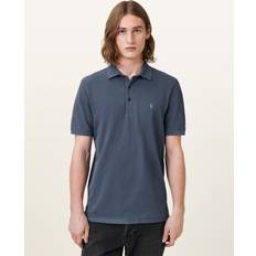 AllSaints Polo Shirts AllSaints Reform Cotton Slim Fit Polo Shirt - Odyssey Blue
