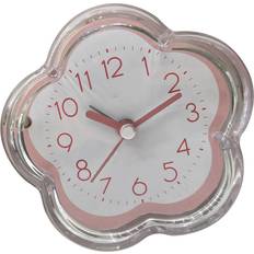 Pink Alarm Clocks Tooarts Cute Alarm Clock Flower Shape Quiet Low Noise Small Alarm Clock Supply