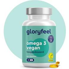 Gloryfeel Omega 3 Vegan Algenöl 2000mg 600mg DHA 300mg EPA 60 stk