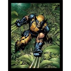 Wolverine Gerahmtes Savage 40cm x Poster