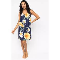 Cyberjammies Georgina Floral Short Nightdress - Navy