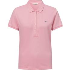 Gant Rosa Pikétröjor Gant Slim Sheild Cap Sleeve Pique Polo - Rosa