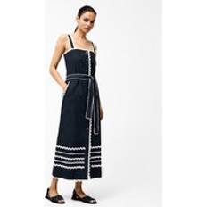 French Connection Cambria Cotton Ricrac Dress - Black