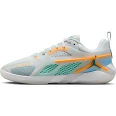 Beige Basketball Shoes Air Jordan Heir Series PF - Off White Mineral Teal Laser Orange