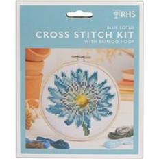 Needlework Kits RHS RHS Cross Stitch Kit Blue Lotus