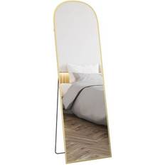 Detalles Interiores Homcom Cuerpo Entero 50x170 Cm Dorado Espejo de Pie