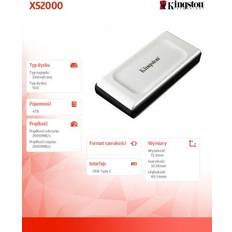 Kingston XS2000 4TB External SSD Black Silver