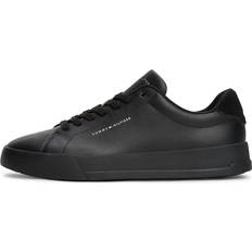 Tommy Hilfiger Court Leather Low Top Trainers - Black
