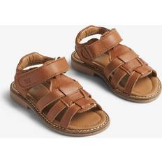 Latex Barnskor Wheat Stela Sandaler - Cognac