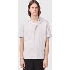 AllSaints Shirts AllSaints Hudson Short Sleeve Button Down Shirt - Cloudy Grey
