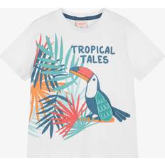 Boys Tropical Print T-Shirt - White