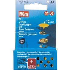 Tryckknappar Prym Tryckknappar Jersey 12 mm Gul 20 st